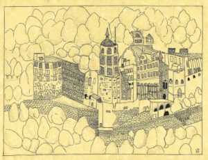 Heidleburg Castle Drawing